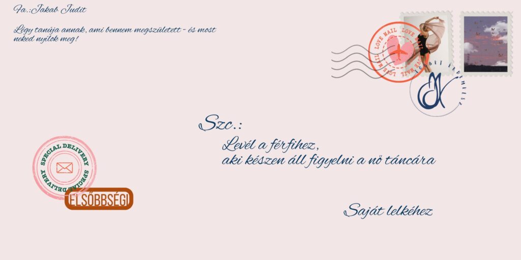 Boríték megcímezve az igaz férfinek, aki kész a nő táncára figyelni
